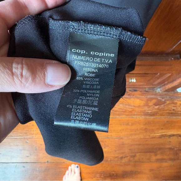 Cop.Copine Ritona Asymmetrical Black Dress - Picture 13 of 15